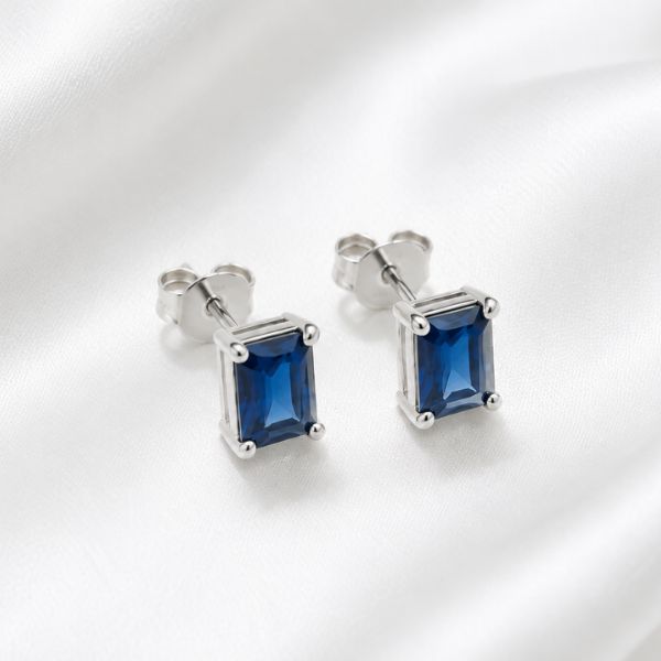 DA1001_bong_tai Bông tai bạc S925 đính đá CZ màu Birthstone