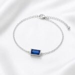 Lắc tay bạc S925 đính đá CZ màu Birthstone