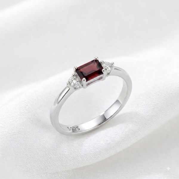 Nhẫn Bạc Solitaire Tinh Xảo